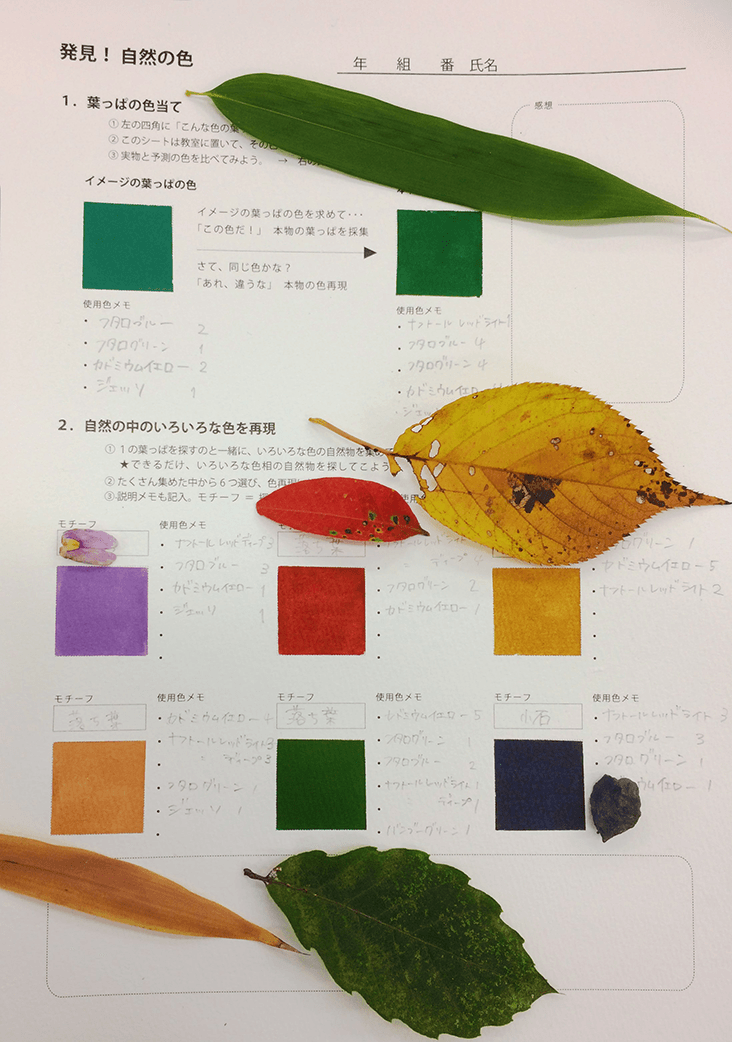 葉っぱの色
